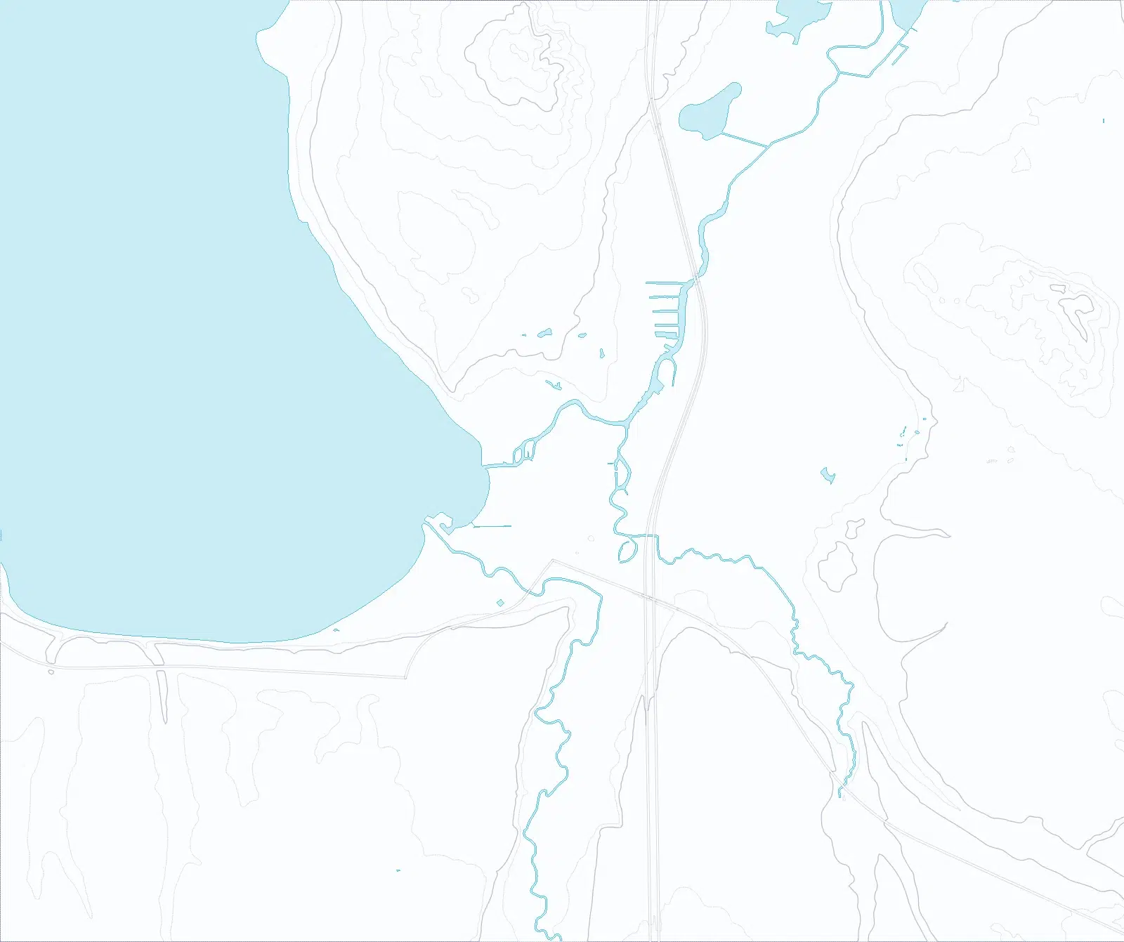 Map of Indian River, Michigan with local places pinned at their real coordinates